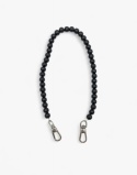 Czarny łańcuch z kamieni szlachetnych - elegancki dodatek handmade