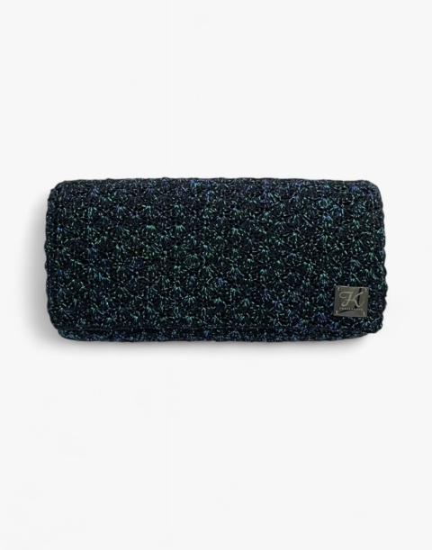 Czarna torebka szydełkowa z metalizowaną nicią handmade – elegancka torebka ręcznie robiona Czarna torebka szydełkowa z metalizowaną nicią handmade – elegancka torebka ręcznie robiona